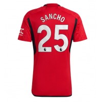 Fotbalové Dres Manchester United Jadon Sancho #25 Domácí 2023-24 Krátký Rukáv